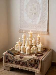 1-Piece White Candle, Mini Star And Moon Architectural Candle, Mini Scented Candle, Handmade Candle, Back-To-School Season, First Day Of School, Birthday Gift And Souvenir, Scented Candle.Holiday And Everyday Decorations - Multicolor - View 8