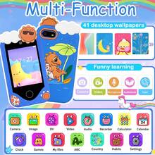 Kids Smart Phone Toys With Dual Camera, 2.8" Touchscreen HD Camera Phone Toys, Game & Music Player, Toddler Learning Play Toy Cell Phone, Gifts For Girls, Christmas, Birthday, Age 3-12 - Multicolor - View 5