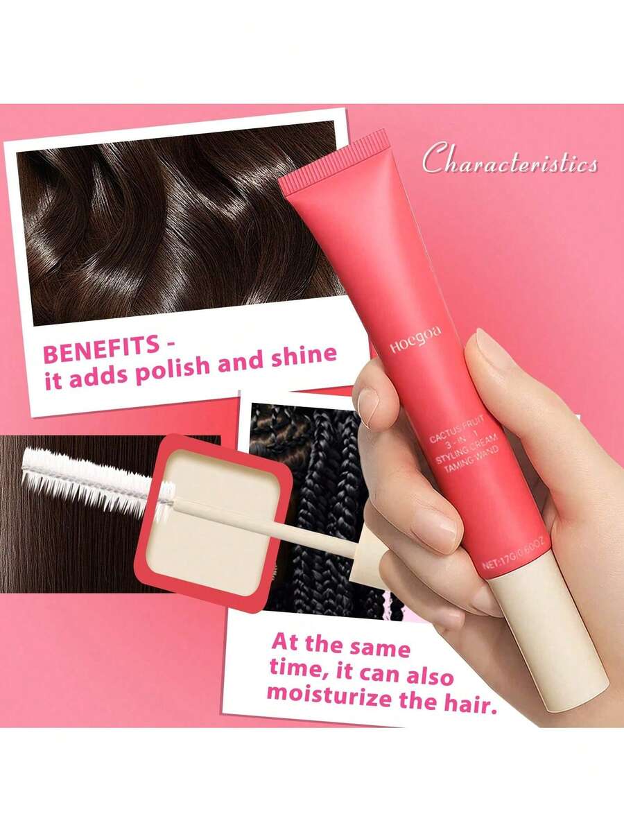 Hair Care Styling Cream, Gentle Smooth Moisturizing Non-Heavy Non-Greasy Managing Broken Hair Prevent Frizz Brighten Luster Create Natural Styling Manage Shape Nourish Hair Daily Hair Care Cream - Trang phục trang trọng - Xem 1