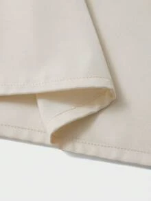 QUNGIGU Quần ống rộng bằng satin dành cho nữ - Kiểu quần thanh lịch, mềm mại, phù hợp cho công sở, thường ngày và sinh hoạt hàng ngày, một món đồ thời trang đa năng. - Màu be - Xem 10