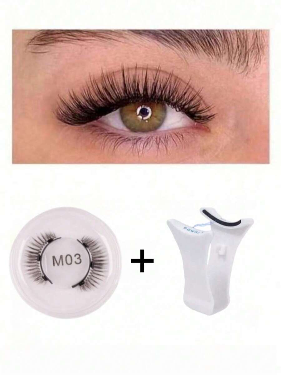 1对可重复使用的磁性假睫毛，自然妆效，无需胶水，柔软易戴易卸。假睫毛，睫毛，假睫毛，女士眼部礼物，假睫毛，假睫毛，假睫毛，假睫毛，假睫毛，假睫毛，假睫毛，圣诞节，磁性假睫毛