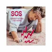 Personal Safety Alarm For Women And Self - Defence Siren, KeyChain Siren And LED Strobe SOS Lights, Help For Elderly And Children, Men, Emergency Personal Alarm - 粉色 - 查看 4
