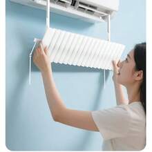 1件装 2026新款可调节可拆卸空调导风板，防止直吹，夏季必备空调配件，左右送风，适用于大多数壁挂式空调机组 - 白色 - 查看 4