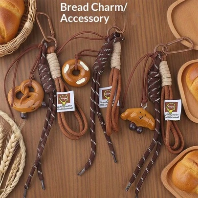 2026 New Style Bread Keychain, Cute Bread Pendant Decoration For Backpack, Birthday/Valentine's Day/Holiday Gift