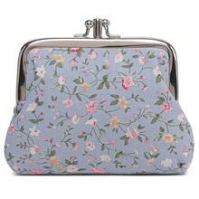 Cute Floral Buckle Coin Purses Vintage Pouch Kiss-Lock Change Purse Wallets… - 08 - View 1