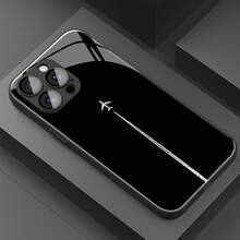 Full Coverage Waterproof And Drop-Resistant Glass Protective Phone Case For IPhone Models 17 Air 16/17 Air 16Pro/17 Air 16Promax/17 Air 16Plus/15/15Plus/15Pro/15Promax, 14/14Plus/14Pro/14Promax, 13/13Pro/13Promax, 12/12Pro/12Promax, 11/11Pro/11Promax, 7/8Plus, Phone Accessories. - màu đen - Xem 5
