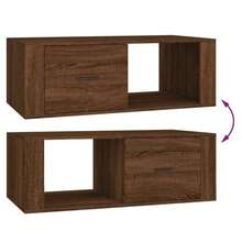 vidaXL Tavolo basso Chêne marrone 100x50,5x35 cm Bois d'ingénierie - Castano - Visualizzare 9