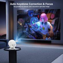 XBJ [Versatile For Home, Office, And Outdoor Use] Portable Projector With All-New Intelligent Technology And Android For Unlimited Video Viewing! 4K/1080P HD Projection With Automatic Keystone Correction + WiFi/Bluetooth/USB Connection. Projection Screen Requires. Smart Projector With Remote Control. - 日規A型插(100V) - 查看 15