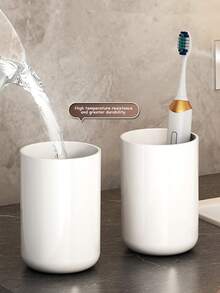 1 Giá đỡ bàn chải đánh răng gắn hút chân không dễ lắp đặt - Có khay đựng kem đánh răng - Giá đựng bàn chải đánh răng gắn tường có thể tháo rời, quà tặng Giáng sinh/Halloween và Lễ Tạ ơn - Nhiều màu - Xem 11