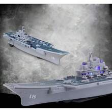 TendenciaBarco Porta Aviones A Escala De Juguete Con Ruedas Y Luz GrisCalidad premium - 1 - Ver 5