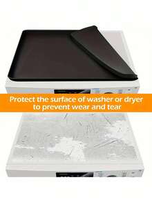 1pc Washing Machine Cover Mat, Non-Slip Waterproof Washer/Dryer Top Cover, Detergent & Softener Storage Mat, Washing Machine Accessory,Women's Day,Travel Essentials,Wedding Favours,Y2k,Bedroom,Car Accessories Women,Kitchen Decor,Wedding,Y2k,Party - Multicolor - View 5