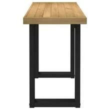 vidaXL Bureau NOAIN pieds en forme de U 120x50x75 cm bois massif pin - Tabac - Voir 4