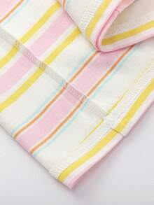 Balabala Young Girl' Striped Long Sleeve T-Shirt, Cotton Spring Top 2026 - Pink - View 6