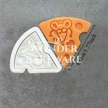 Cute Mouse Cheese Shaped Cookie Cutters Cartoon Animal Pizza Biscuits Moulds Stamps 3D PLA Fondant Embossing Baking Tools - Mold - View 9