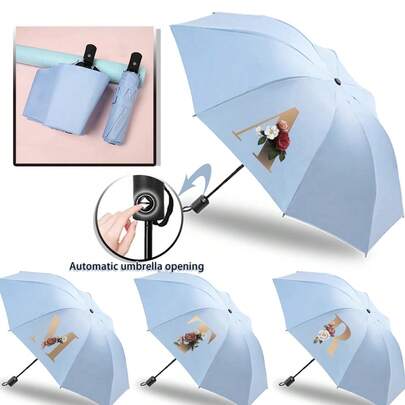 Umbrella Sun Umbrella Folding Umbrella Travel Essentials Dual-Purpose Sun Rain Umbrellas Fully Automatic Umbrellas UV Protection Increased Thickness For Both Men And Women Windproof Compact Collapsible