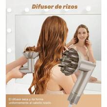 mhj8 en 1 Cepillo Secadora de Cabello 127VSecadora Con Difusor Para Rizos Con 6 Funciones y 8 Accesorios Contiene iones negativos para nutrir el cabello Cepillo de aire caliente para todo cabellosleeping Bags - 219766807 - Ver 4