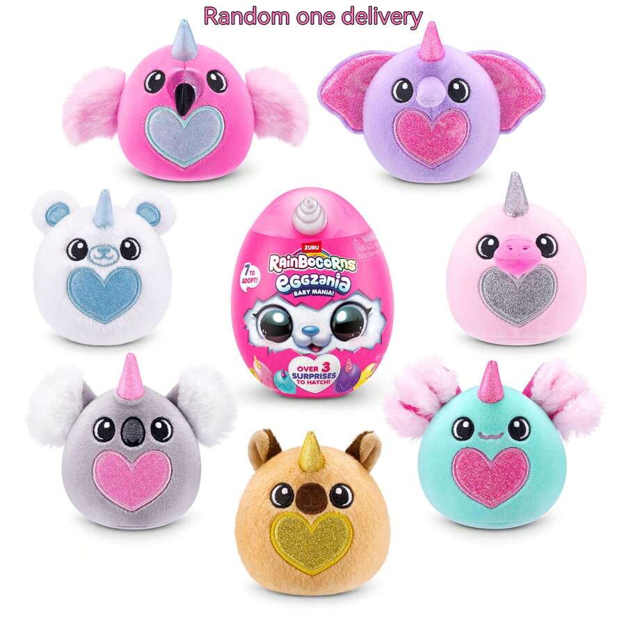 Figura de juguete de peluche de huevo mágico de unicornio de ola de nube Zuru Mini Hug Egg para niña, caja ciega, regalo de cumpleaños - Multicolor - Ver 1