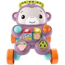 Fisher-Price Andadera Aprende Conmigo Amigo Mono, Juguete Musical Interactivo para Bebés, Estimula Primeros Pasos, para 6 Meses en Adelante - / - Ver 6