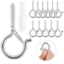 Móc vít kim loại chịu lực cao - Thích hợp sử dụng trong nhà/ngoài trời, tuyệt vời để treo cây cảnh, đèn LED, chuông gió và trang trí nhà để xe. - Nhiều màu - Xem 2