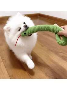 لعبة كلب على شكل ثعبان يصدر صوت عند الهز، لعبة مضغ للترفيه الذاتي وتخفيف الملل، لعبة استهلاك للطاقة للكلاب والقطط الصغيرة النشطة - أخضر - مشاهدة 7