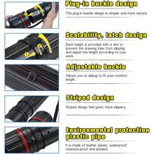DEWEL Drawing Tube Blueprint Case Telescoping Art Tube Large Plastic Black Storage Tube Expands From 25 To 40 Inches Plastic Waterproof And Light Resistant Poster Tube With Strap - Black - View 5