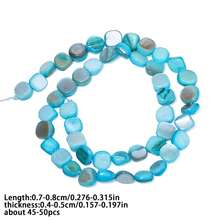 7-8mm Natural Colorful Shell Beads Asymmetric Shell Beads For Jewelry Making DIY Bracelet Necklace Accessories - Beads - View 13