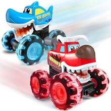 Cool Truck Toys - Sports Luminous Cars Designed For Children - Lightning Wheels - Interactive Toys - Children's Puzzle Electric Cars For Boys And Girls Christmas | Halloween | Birthday Gifts | Classroom Rewards| - Màu xanh bạc hà - Xem 2