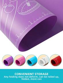 1 件加厚揉面垫，带刻度，可重复使用，防滑，多用途不粘糕点垫 - 适用于擀面、揉面和烘焙，材质优良，厨房配件 - 万圣节、圣诞节、复活节、感恩节、节日的理想厨房工具（多种颜色可选） - 多色揉麵墊 - 查看 6