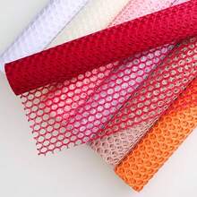 Aimall Korean-Style Perforated Mesh Flower Wrapping Paper, Bouquet Wrapping Paper, Circular Mesh Floral Gauze Materials, Packaging Materials, Florist Supplies - 白色 - 查看 6