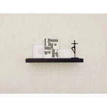 18" Black Wood Floating Shelf – Wall Display & Storage - màu đen - Xem 4