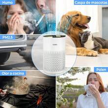 mhjFITNATE Purificador de Aire con Difusor de Aceites Esenciales para Habitaciones Grandes de Hasta 215 Pies Cuadrados y Filtros de 99 9% de Alérgenos para Caspa de Mascotas Polvo Silencioso Blancosleeping Bags - 219156753 - Ver 9