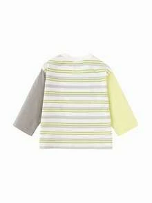 Balabala Kids' Long Sleeve T-Shirt, Cotton Cute Spring/Fall Top 2026 - Gray Green Tone - View 5