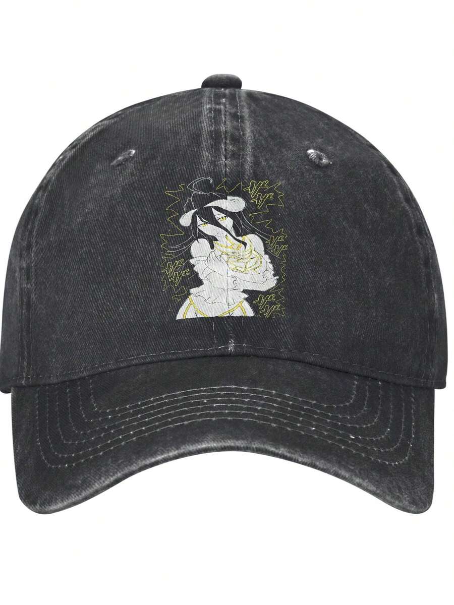 Ooal Gown Albedo Overlord Adjustable Size For Running Workouts And Outdoor Activities All Seasons Hat For Casual Wear - 黑色 - 查看 1