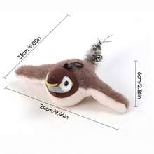 USB Rechargeable Electric Simulated Sparrow Cat Toy, Interactive Vibrating Rotating Wing With Realistic Bird Sounds, Feather Tail Cat Teaser Toy, Self-Entertainment & Hunting Interaction - Multicolor - View 8