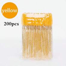 100pcs/200pcs Disposable Mascara Wands, Eyelash Brushes, Suitable For Eyebrows, Eyelash Extensions, Eyebrow Brush, Eyeshadow Brush, Makeup Brushes - Pink - View 19