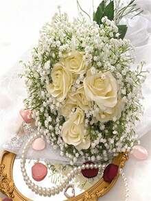 100 bông hoa baby's breath nhân tạo màu trắng, hoa baby's breath giả màu trắng, hoa baby's breath nhân tạo số lượng lớn dùng để trang trí nhà cửa, trang trí bàn, cắm hoa DIY, trang trí đám cưới và tiệc tùng, trang trí sân vườn trong nhà và ngoài trời. - trắng - Xem 11