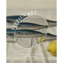 VIYYIEA Vintage Gold Framed Wall Art For Living Room, Salted Fish Canvas Prints Home Decor, Oil Painting Picture, Bedroom Wall Decor Gifts For Friends Or Family -[Salted Fish & Lemon]-(10L X 8W) - [鹹魚檸檬] - 查看 5
