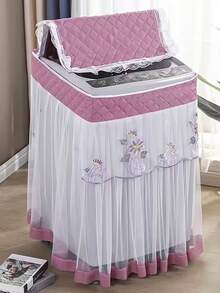 Automatische Waschmaschinen-Abdeckung, Spitzengewebe-Staubschutz, universelle verstärkte Staubabdeckung, 55 x 57 x 83 cm, Frauentag, Reiseaccessoires, Hochzeitsgeschenke, Y2K, Schlafzimmer, Kfz-Zubehör für Frauen, Küchendekor, Hochzeit, Y2K, Party, Muttertagsgeschenk, Schlafzimmerdekoration, Garten, Küchendekor, Sommer, Strand, Reiseaccessoires, Raumdekoration, Quetschspielzeug, Abschluss - Verschiedenfarbig - Übersicht 2