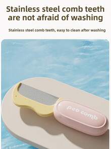 1 (Random Color) Pet Folding Comb, Detangling Comb, Hair Removal Brush, Needle Comb, Dog Cleaner - Nhiều màu - Xem 9