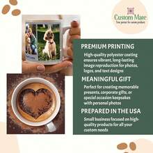 11oz Personalized Photos Coffee Mug, Custom Cup With Pictures, Names, Text, Suitable For Drinking All Seasons, Ceramic, Gifts For Boyfriend, Girlfriend, Best Friend - 3 Images - View 5