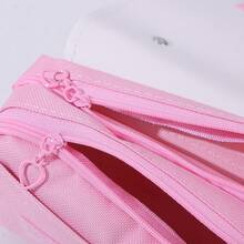 1pc 2025 New KPOP Magic Hunter Pencil Case, Student Stationery Pencil Box, Large Capacity 3-Layer Cartoon Pencil Box - Multicolor - View 4