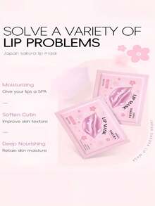 30pcs Cherry Blossom Lip Mask, Reusable, Suitable For All Skin Types, Cold/Hot Eye Care For Dark Circles & Fine Lines, Gift For Women, Unisex