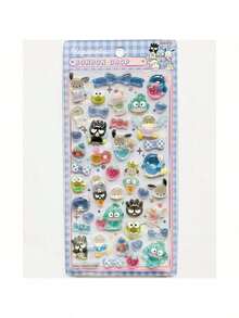 1pc Cartoon Animal 3D Sticker, Stationery Decor Sticker And Handmade Sticker, Suitable For DIY Kids Creative Sticker, Black Pupil Waterproof Sticker, Dot Sticker, Party Handmade Phone Decor Sticker, Gift For Girls - Multicolor - View 5