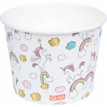 mhjGlad for - Cuencos de papel de unicornio para aperitivos 20 unidades tapas no incluidas cuencos desechables con diseño de unicornio para niños cuencos de papel desechables resistentes parasleeping Bags - 219565524 - Ver 6