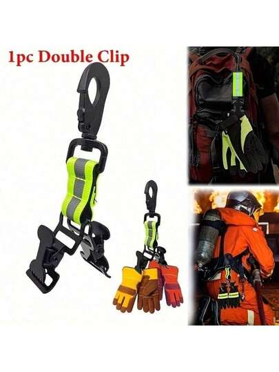 Portable Firefighter Safety Glove With Universal Hook, Protective Glove Holder, Multi-Functional Durable Glove Clip