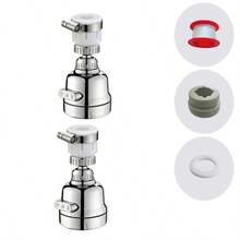 Faucet Filter, Filters Multiple Impurities, Intercepts Particulates, Sediment, Rust, And Suspended Matter In Water, Reduces Residual Impurities, Optimizes Water Quality And Taste, Fits Various Faucet Diameters, Easy Installation, Quick Disassembly And Cleaning, Leak-Proof, Anti-Slip, Anti-Fall, Universal For Bathroom Sink Faucets, Daily Cleaning And Washing Water Filtration Accessory - Multicolor - View 8