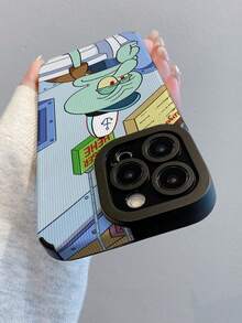 SPONGEBOB 1pc Fashionable & Minimalist Octopus Striped Protective Phone Case, Suitable Compatible With Samsung/Apple 17/16/15/14/13/12/11 Pro Max/12 Pro/14 Plus And Other Models - Multicolor - View 5