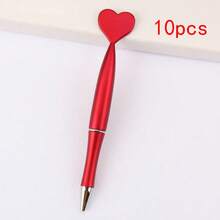 10/20支心形圆珠笔，中性笔，情人节派对礼物，学校/课堂用品交换礼物，适合家庭、办公室、学校礼物、返校季、学习用品，可爱文具颜色，适合学校使用。 - 彩色 - 查看 15