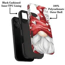 Feliz Día de San Valentín Funda Protectora de Doble Capa con Corazón Rosa, Corazón de Amor, Espíritu Terrestre, Duradera y a Prueba de Golpes, Adecuada para iPhone 17 16e 16 15 14 13 12 11 8 7 X XS XR Plus Pro Max Mini SE2 SE3, Regalo de Cumpleaños Navidad, Funda Protectora a Prueba de Golpes, Regalo de Vacaciones, Tema de Amor, Diseño en Forma de Corazón, Protección de Doble Capa, Carcasa Duradera, Funda para iPhone, Compradores de Vacaciones, Compradores de Regalos - Colores mixtos - Ver 6