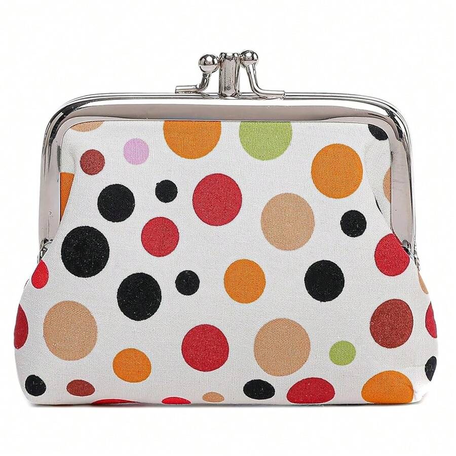 Cute Floral Buckle Coin Purses Vintage Pouch Kiss-Lock Change Purse Wallets… - 07 - View 1